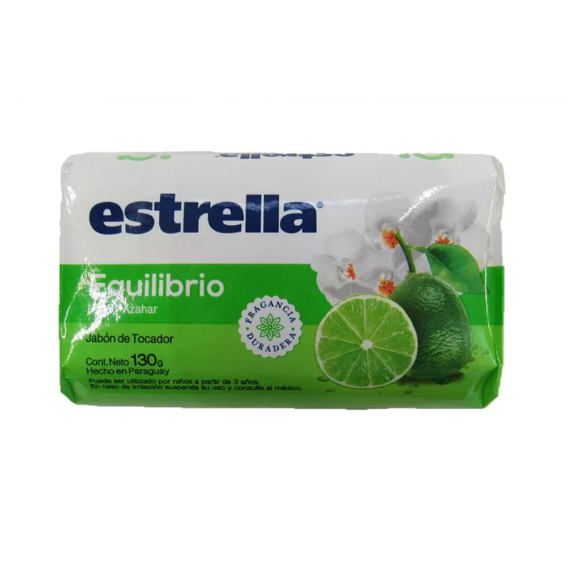Jabón de tocador Estrella equilibrio x 130 g.
