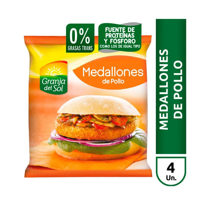 Medallón de pollo Granja Del Sol 330 g.