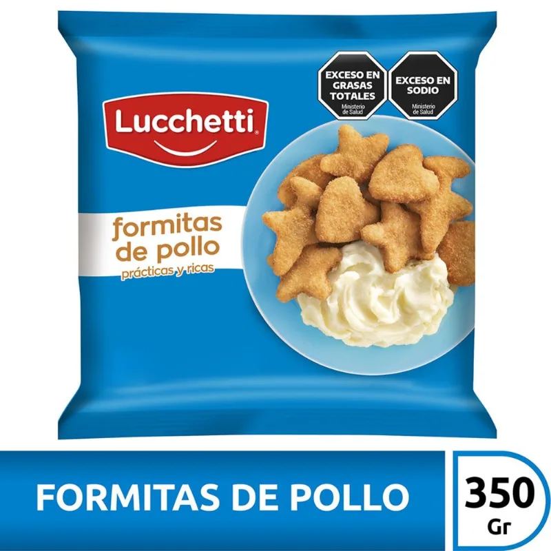 Formitas de pollo Lucchetti en bolsa 350 g.