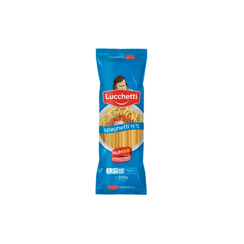 Fideo Spaghetti N°5 Lucchetti