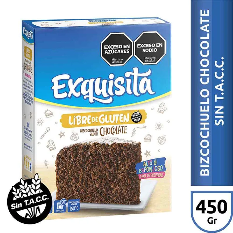 Bizcochuelo Chocolate Exquisita 450 Gr