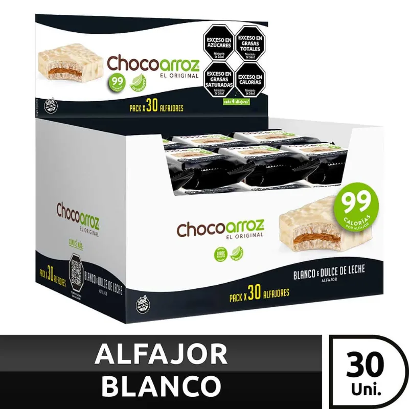 Alfajor Chocoarroz Blanco X22g
