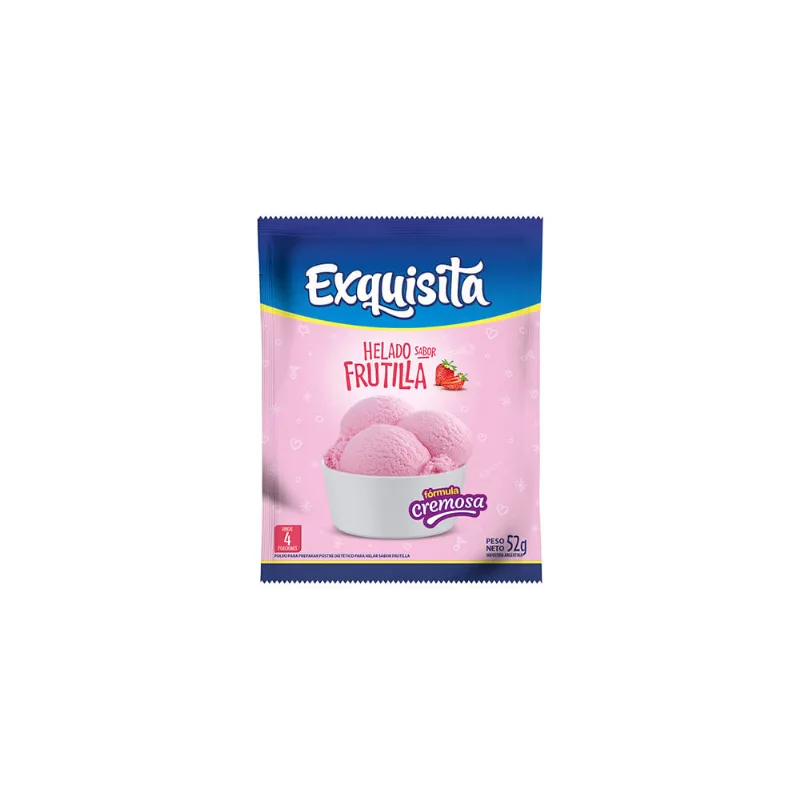 Helado Exquisita Frutilla X52gr
