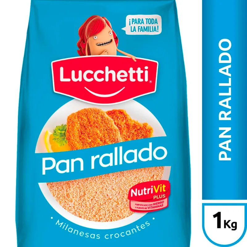 Pan Rallado Nutrivit Familiar 1 Kg Lucchetti