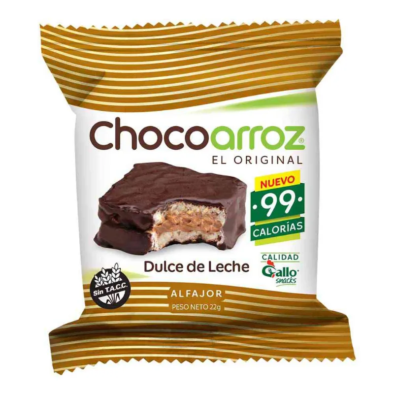 Alfajor Chocoarroz Ddl Chocoarroz Alfajor De Arroz Negro Dl 25 Gr.