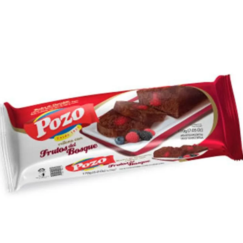 Budín de chocolate Pozo relleno de frutos rojos 170 g.