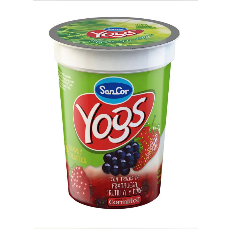 Yogurt Descremado Yogs Light Multifruta 180 Gr