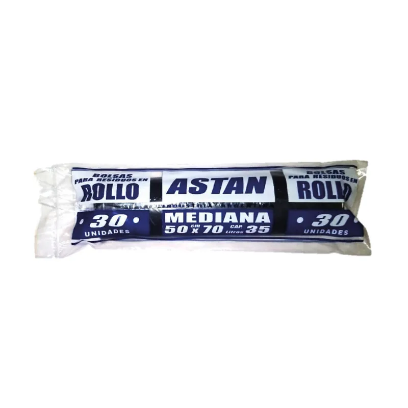 Bolsa para residuos Astan 50 x 70 cm. 30 u.