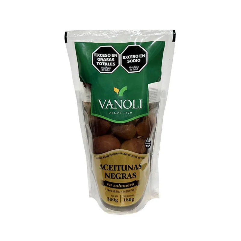 Aceitunas Negras Doypack X 150 Gr Vanoli