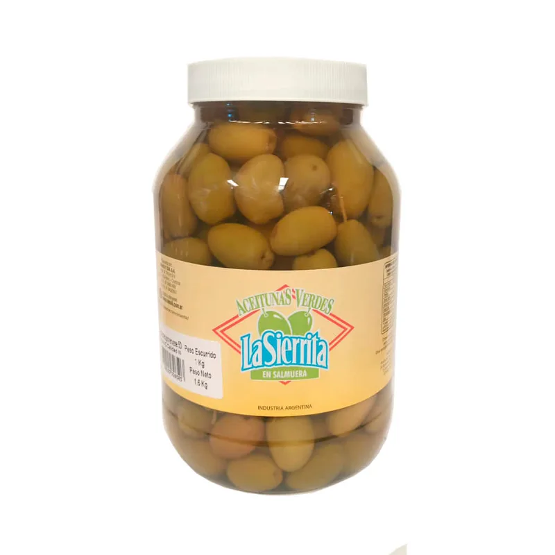 Aceitunas Verdes Tradicional 1 Kg La Sierrita Aceitunas Verdes La Sierrita Pote