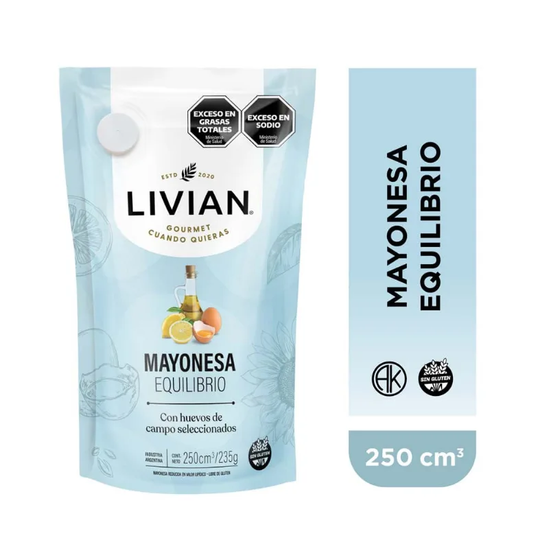 Mayonesa Equilibrio Livian 250 Gr