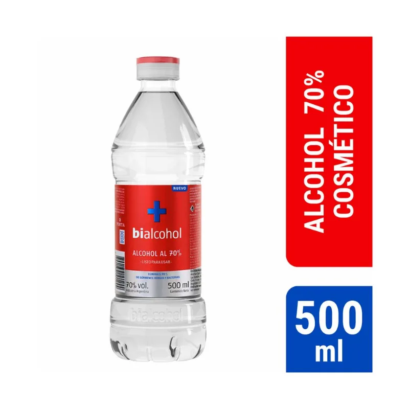 Alcohol etílico al 70 Biacohol 500 cc.