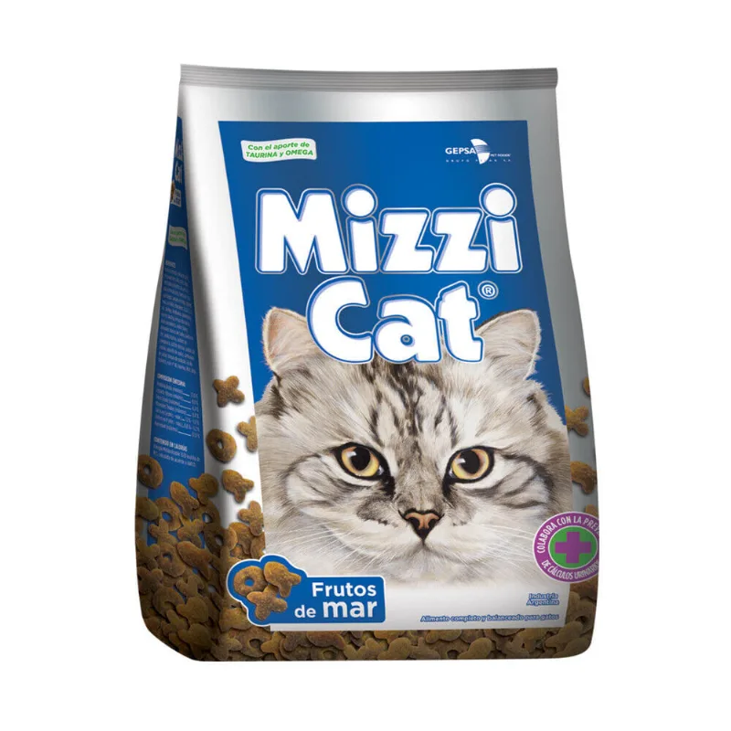 Alimento seco para gato Mizzi 1 kg. frutos de mar