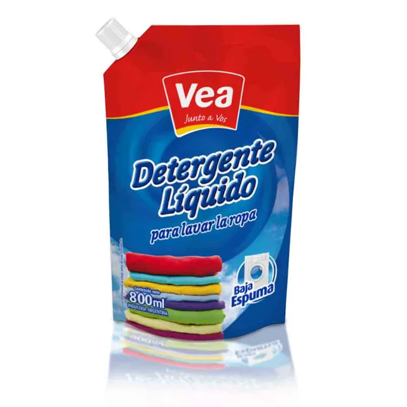 Detergente Liquido Para La Ropa Vea Mp Doypack con Pico Vertedor X 800 Cc