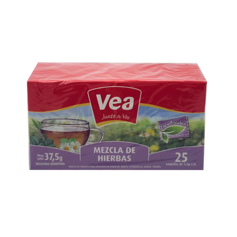 Té En Saquitos Vea Hierbas 25 U