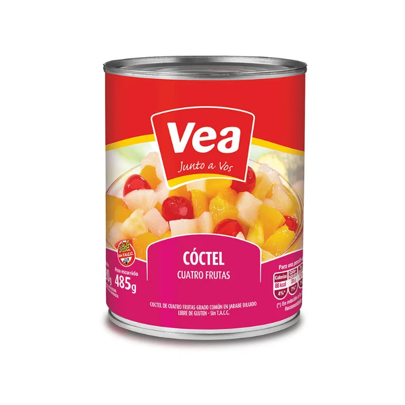 Coctel De Cuatro Frutas Vea.