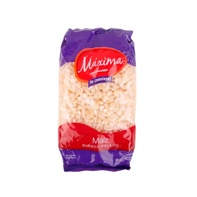Maiz Pelado Blanco Maxima Te Conviene 400 Gr