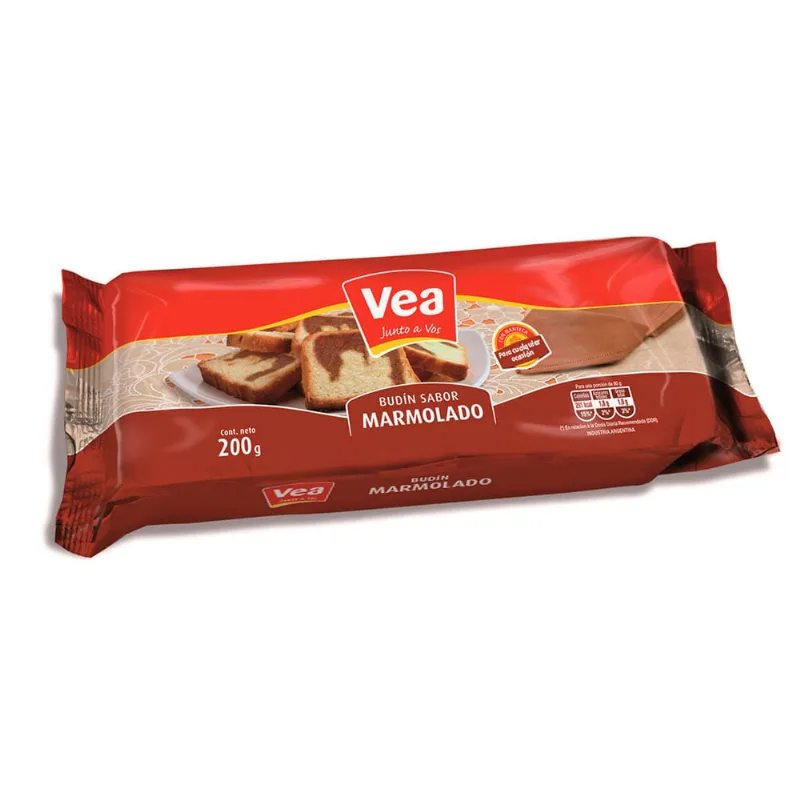 Budin Marmolado 200gr Vea Mp