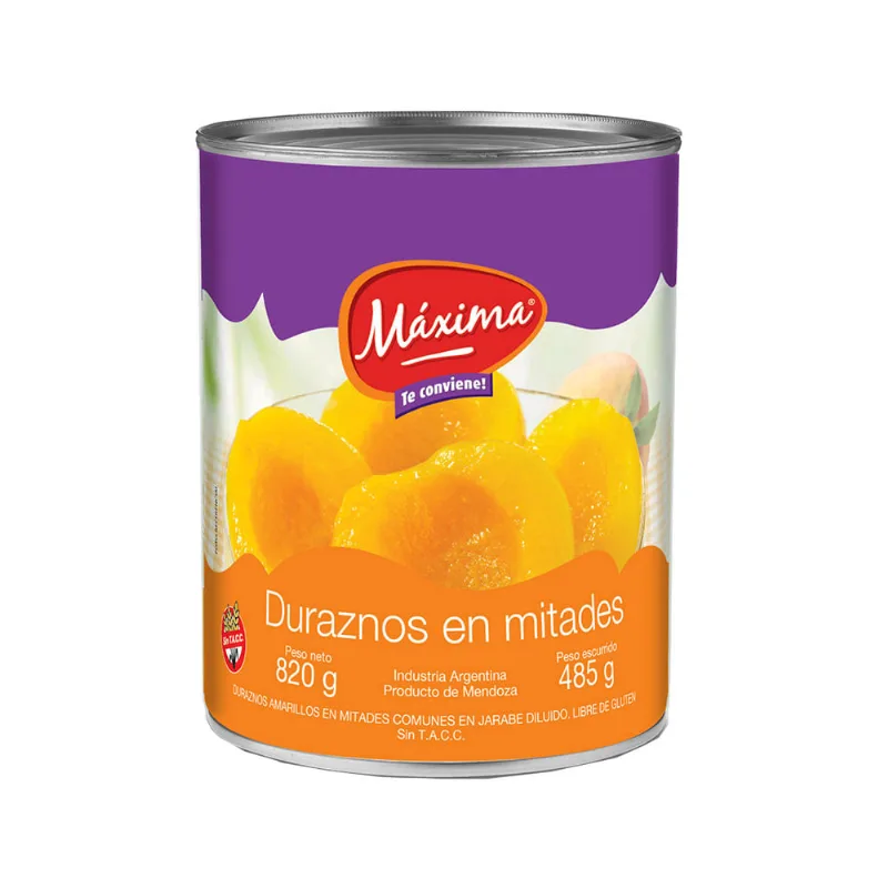 Duraznos En Mitades Comunes Te Conviene 486 Gr Maxima Mp