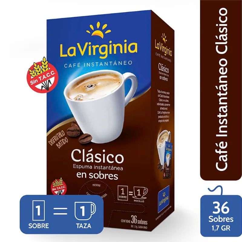 Café Instantaneo La Virginia Clasico 36un