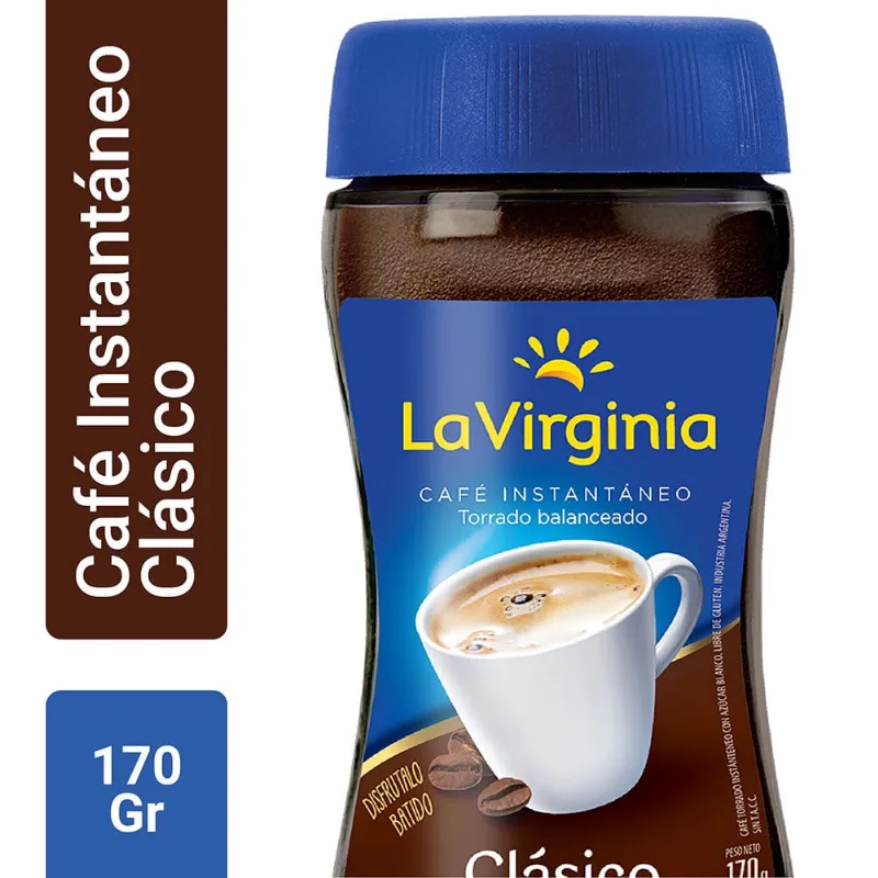 Café La Virginia Soluble Clásico 170 Gr