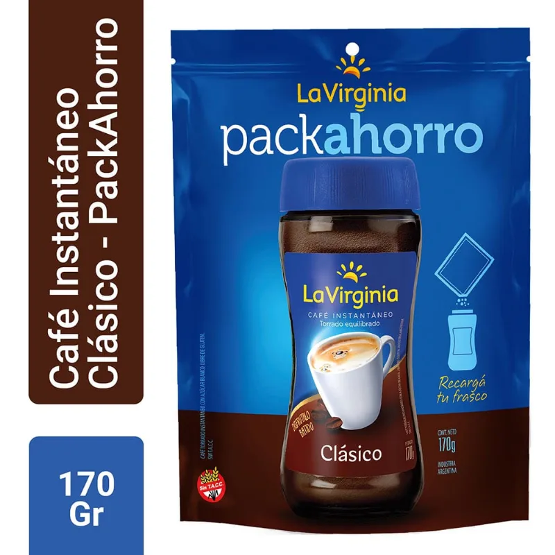 Café Soluble La Virginia 170 Gr