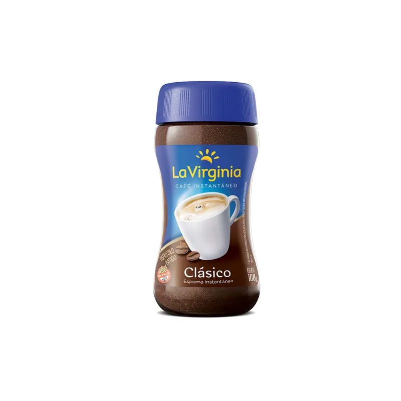 Café Instantáneo Clásico con Azúcar 100 Grs La Virginia Cafe Clásico Espuma La Virginia 100 Gr