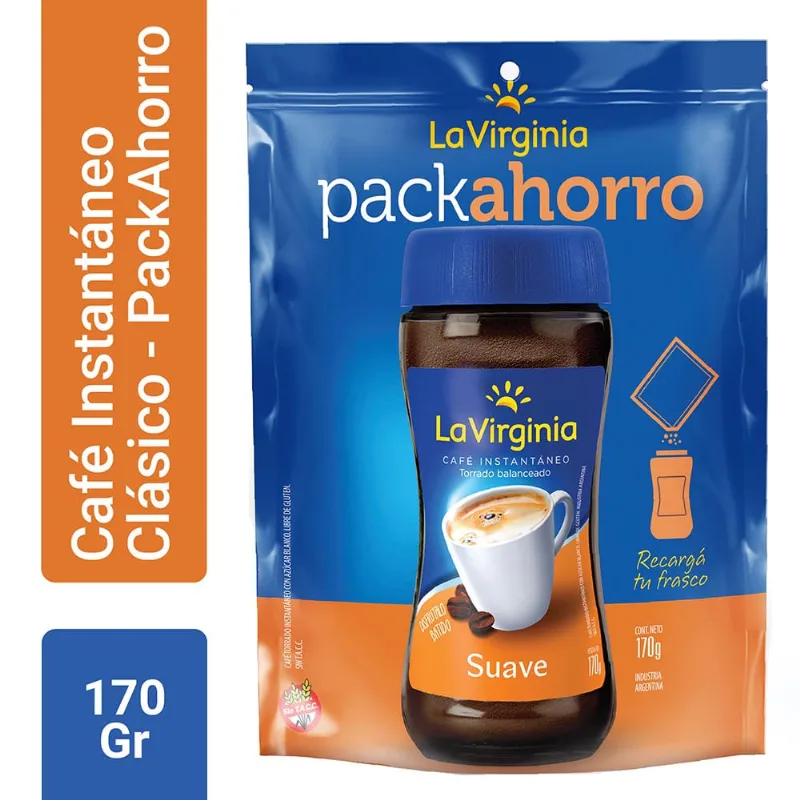 Café Soluble La Virginia Suave 170 Gr