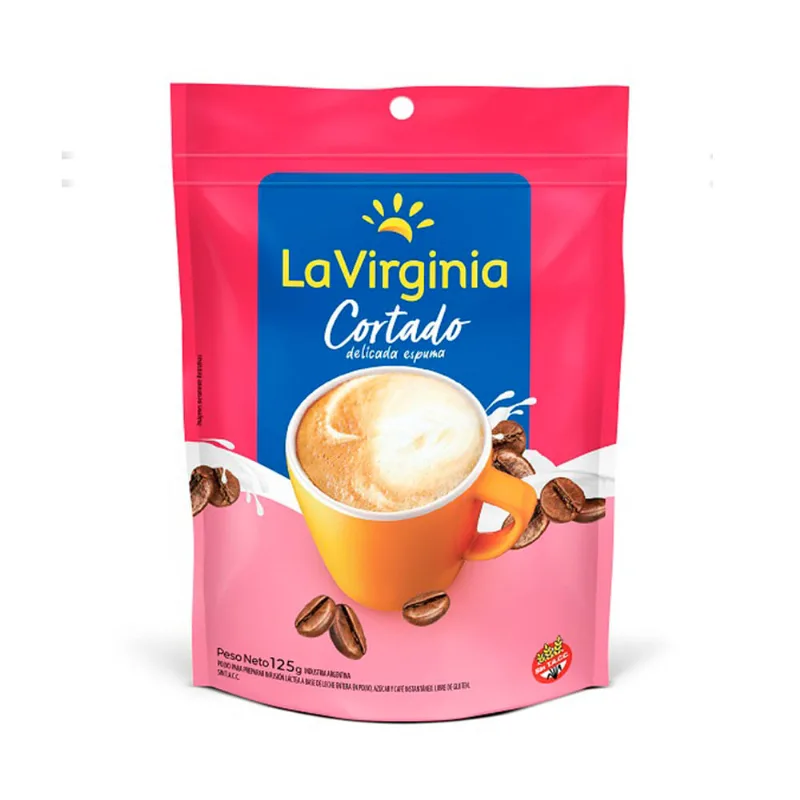 Café Instantáneo Cortado con Azúcar 125 Grs La Virginia