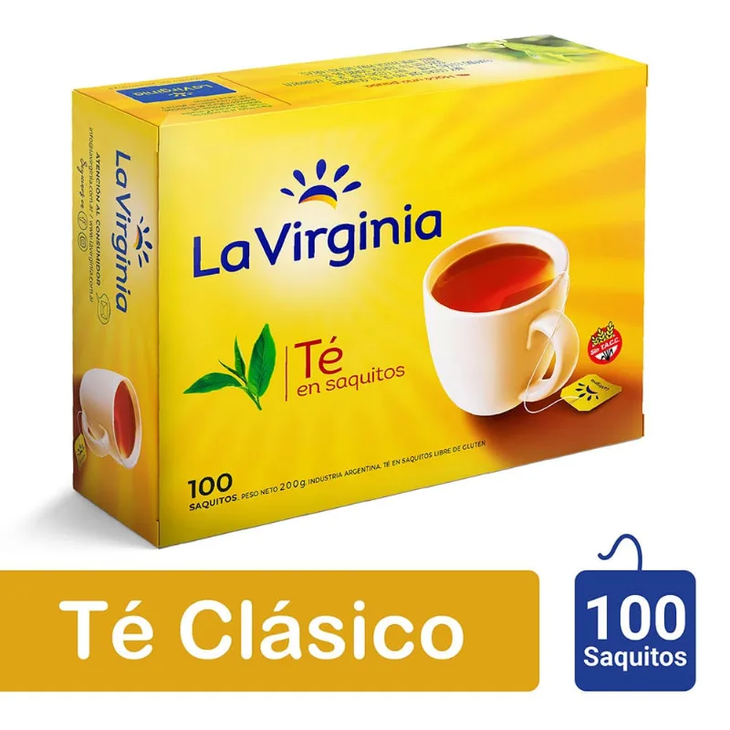 Té La Virginia Molienda Controlada - 100 Saquitos