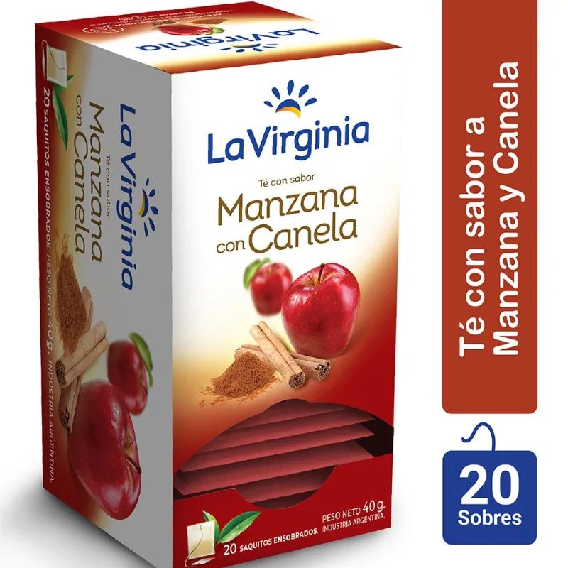 Te La Virginia Manzana Canela X 20 Saquitos