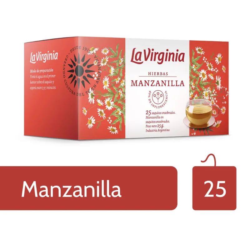 Té Sabor Manzanilla 25 Grs x 25 Un La Virginia
