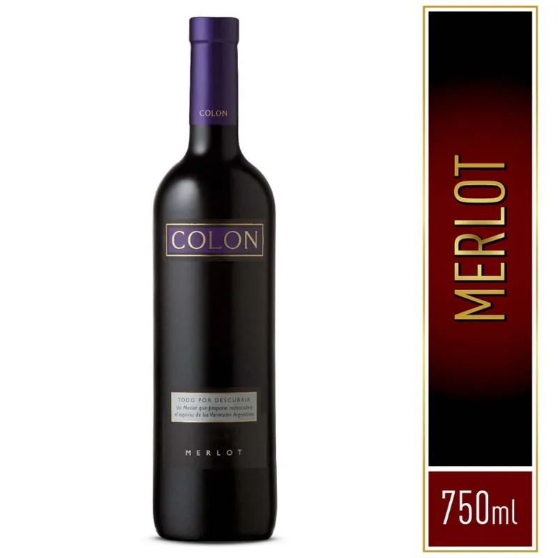 Vino Tinto Fino Colon Merlot 750 Cc