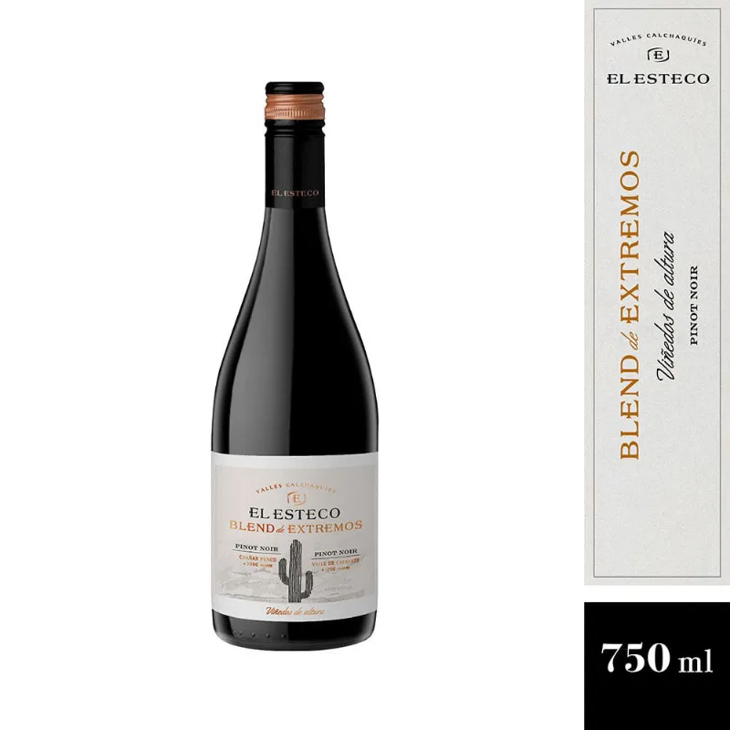 Vino Tinto Pinot Noir Blend de Extremos 750 Ml El Esteco Vino Blend De Extremos Pinot Noir X 750 Ml El Esteco