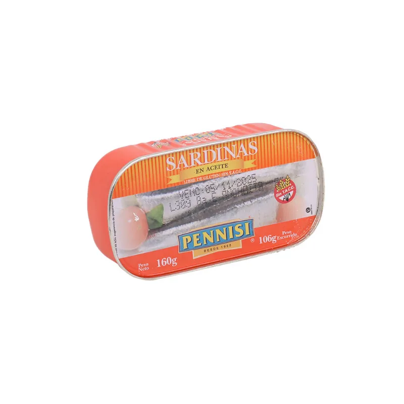 Sardinas en Aceite 160 Grs Pennisi