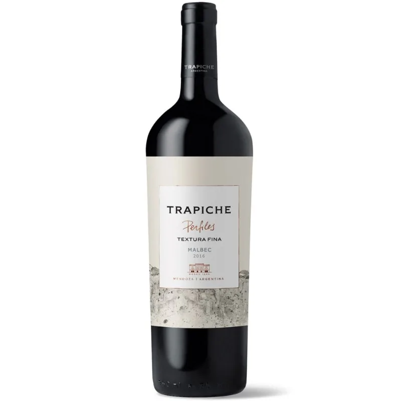 Vino tinto Malbec textura fina Perfiles en botella 750 ml