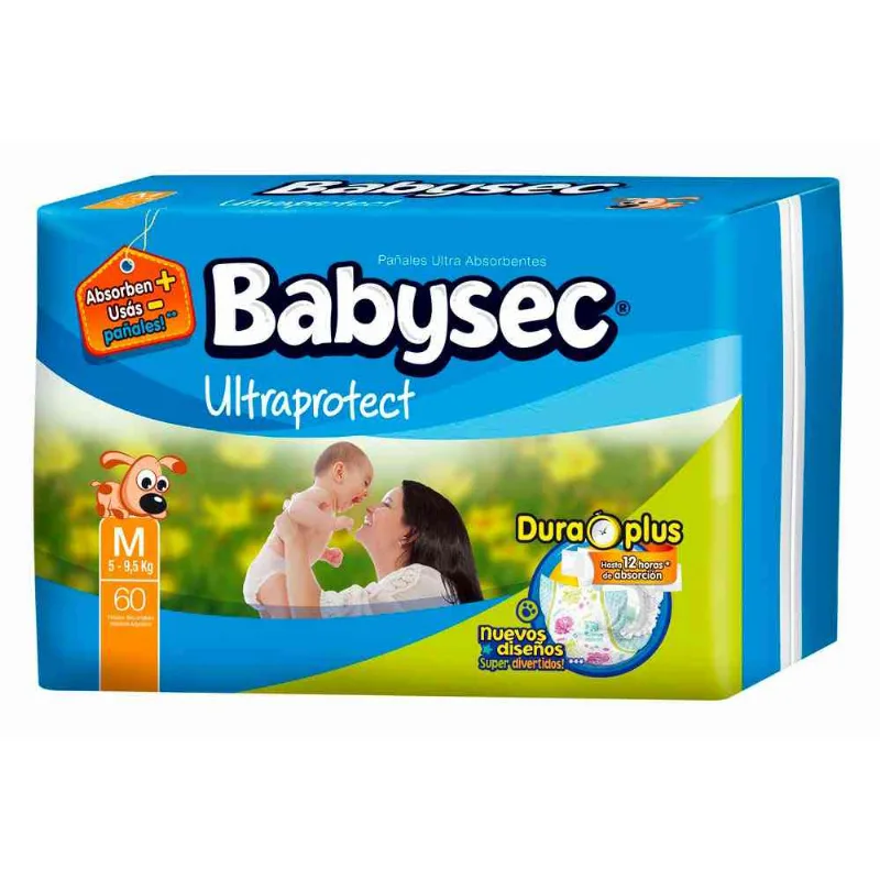PaØales Descartables Babysec Ultraprotect Hiper Pack 60 U Pañales Descartables Babysec Ultraprotect Hiper Pack 60 U