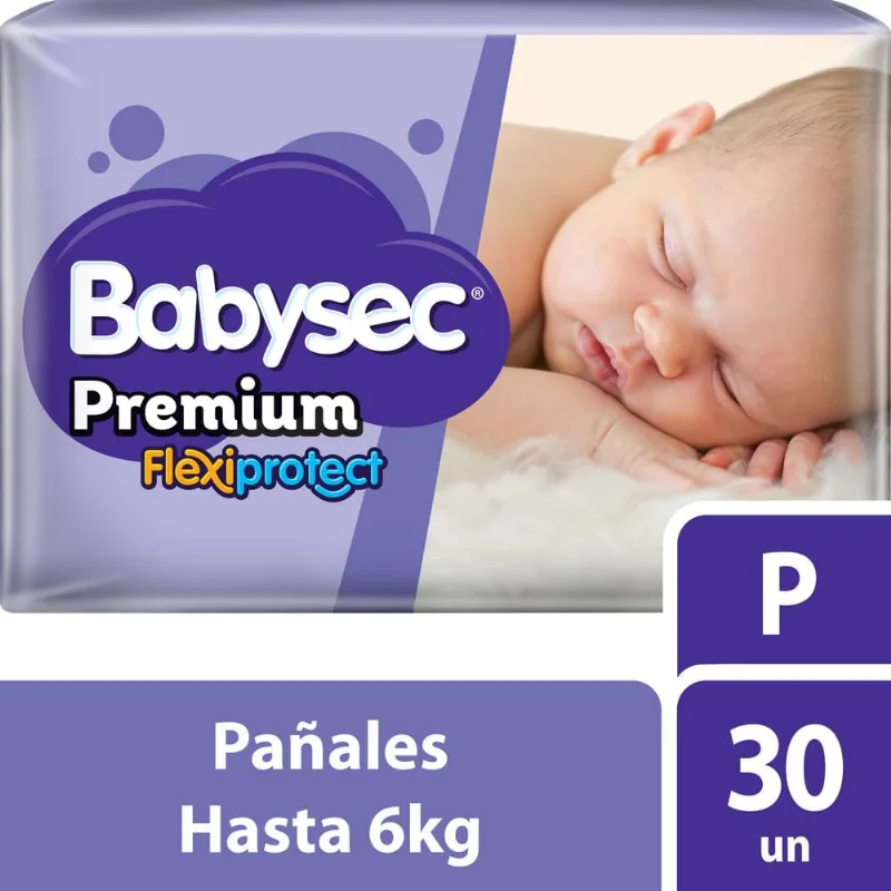 Pañales Babysec Premium Tanga P X 30un
