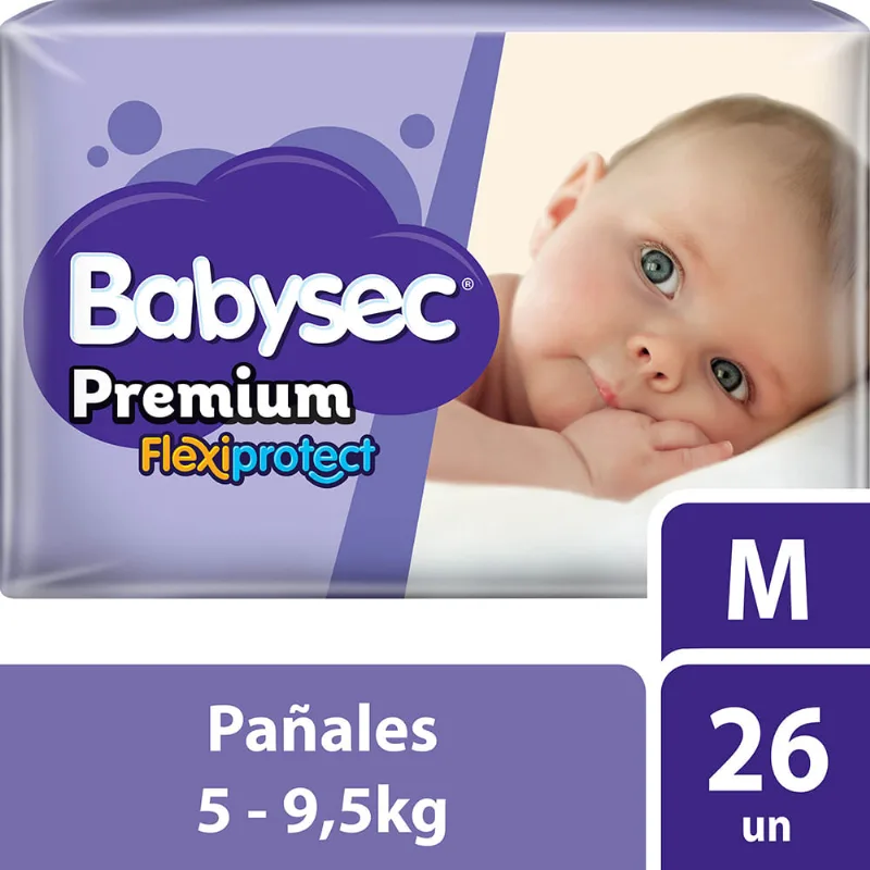 Pañales Babysec Premium M X26 Un