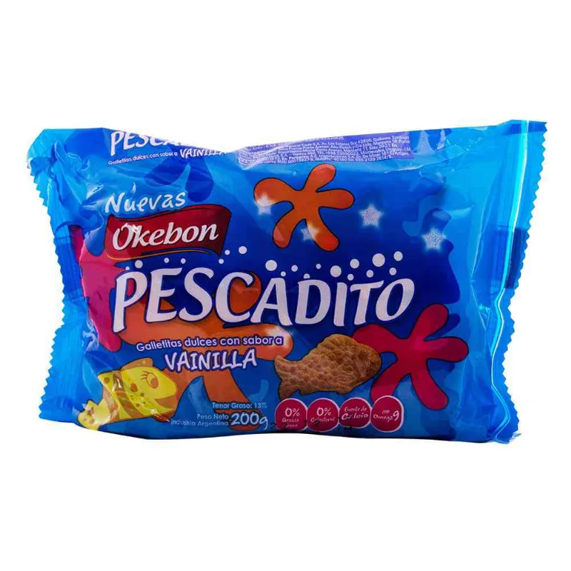 Galletitas Okebon Pescadito X 200 Grs