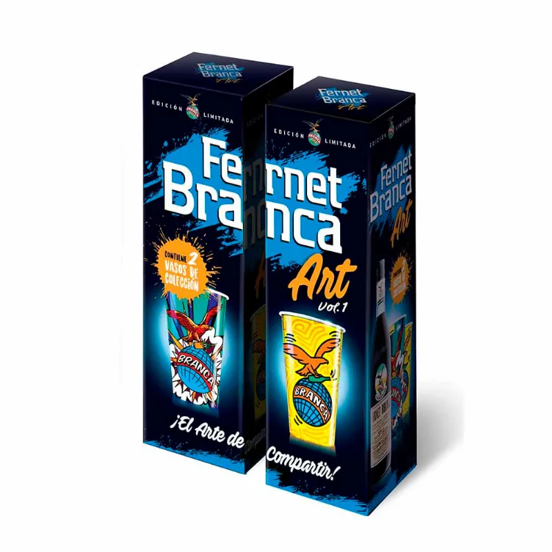 Fernet Branca 750 Ml 2 Vasos