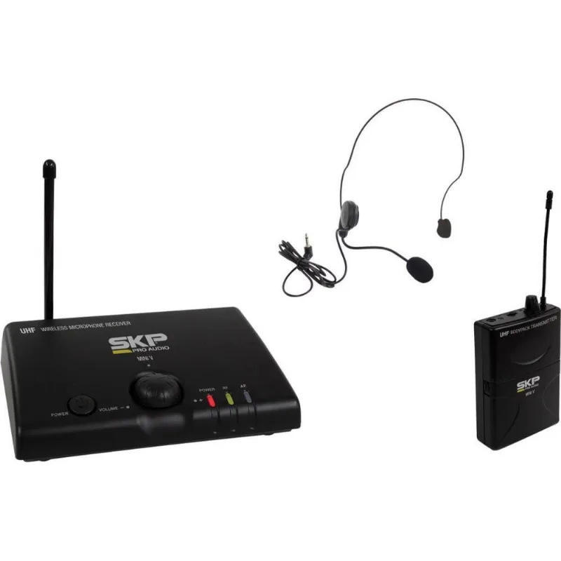 Microfone Sem Fio Uhf Headset Mini-v