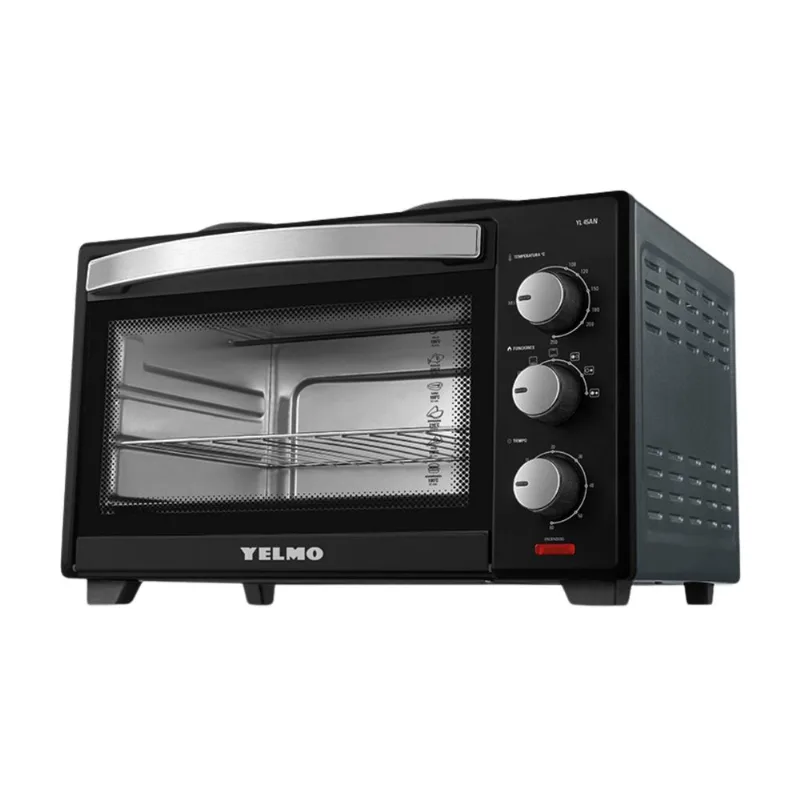 Horno Eléctrico Yelmo 1600W con Doble Anafe y Temporizador YL45AN