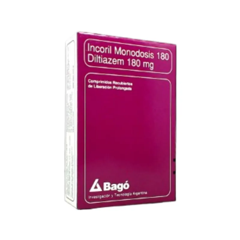 Incoril Monodosis 180 Diltiazem 180 mg x 30 Comp