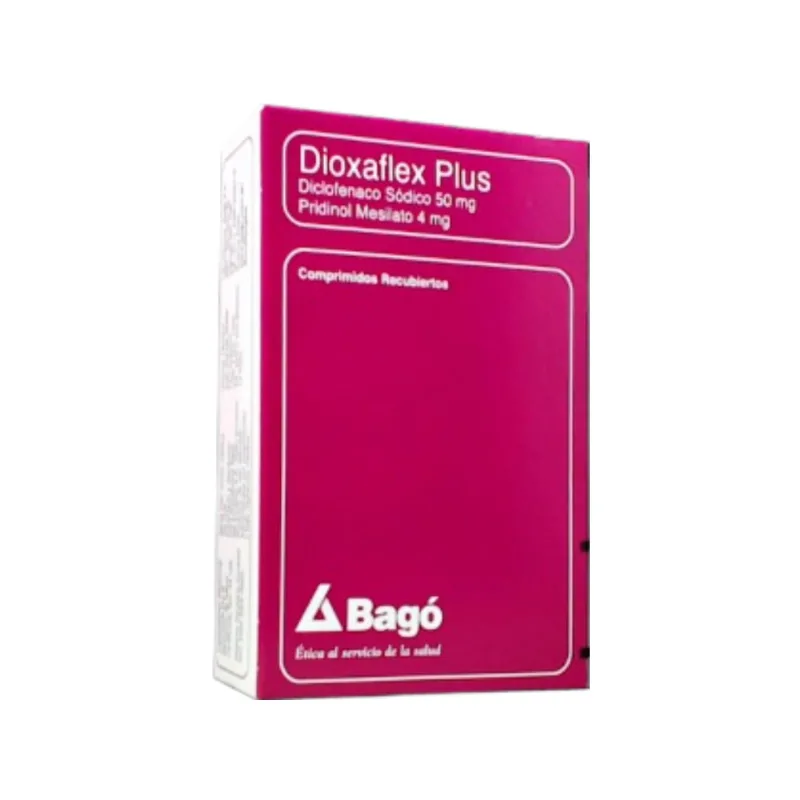 Dioxaflex Plus Diclofenac Sódico 50 mg + Pridinol 4 mg x 15 Comp