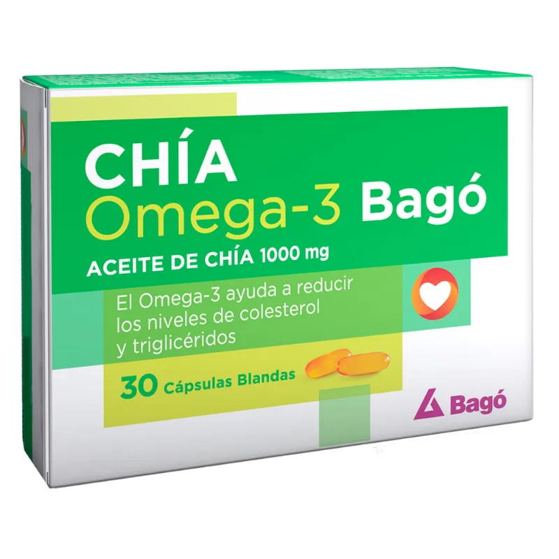 Suplemento Dietario Bagó Aceite de Chía 1000 mg x 30 un
