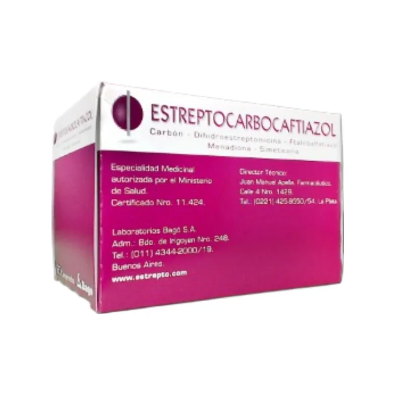 Estreptocarbocaftiazol Ftalilsulfatiazol + Asoc x 60 Comp