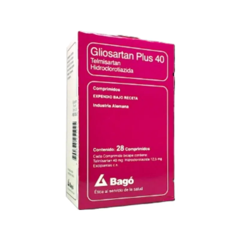Gliosartan Plus 40/12,5 40/12,5 mg Telmisartán + Asoc x 28