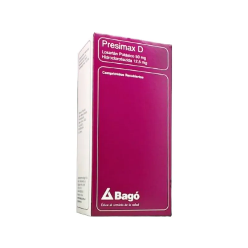 Presimax D 50 Losartán + Hidroclorotiazida 50/12.5 mg x 30 Comp Recubiertos