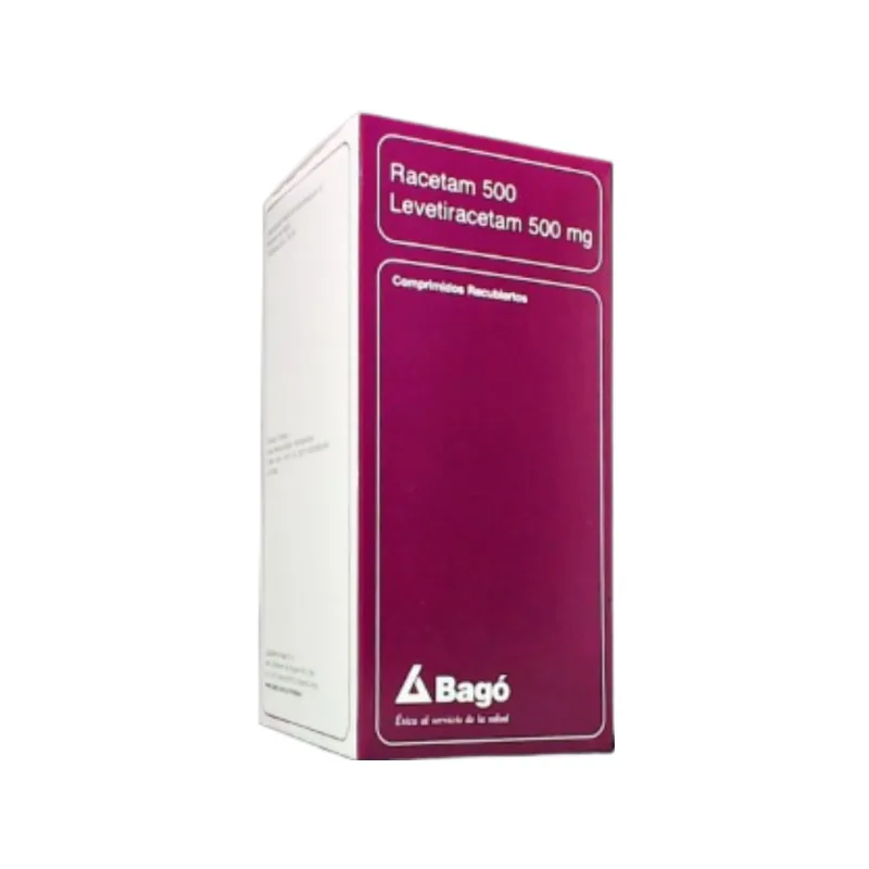 Racetam 500 Levetiracetam 500 mg x 60 Comp Recubiertos
